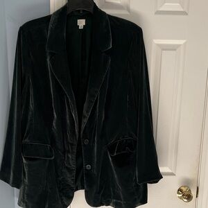 A New Day Black Velvet Blazer
